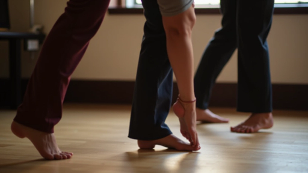 Instructor demonstrating dance technique with a student partner during a festival workshop session